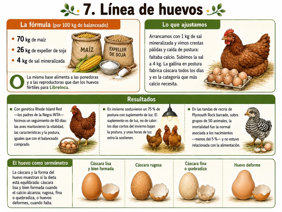 Lámina: Línea de huevos