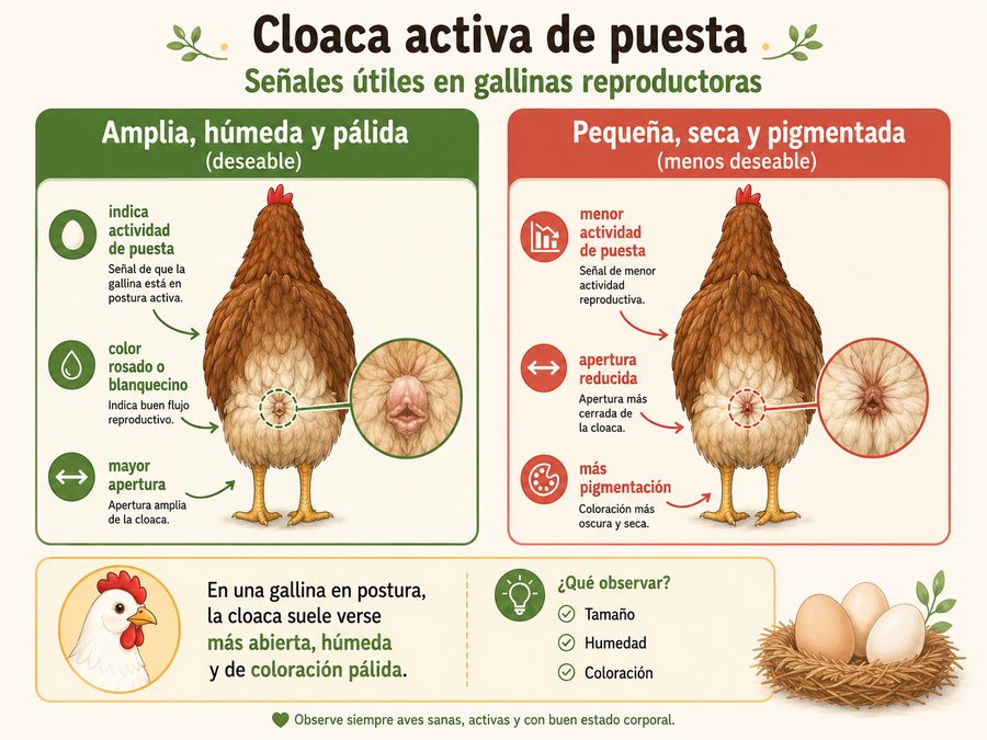 Cloaca activa de puesta